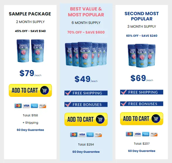 Cardio Slim tea - Special Offer